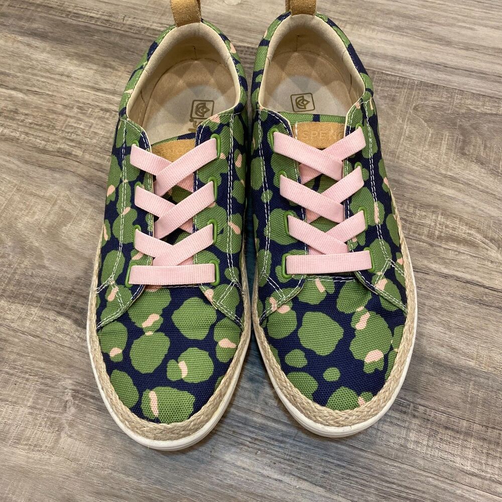 Spenco Women's Malibu Lace Sneaker in Bokeh Navy Size 9.5 - Picture 2 of 5